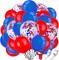 80 Piece Red Blue and White Balloon Kit Independence Day Confetti Latex Balloons 12 Inch for 4th July Event Party Arch Decorations Supplies